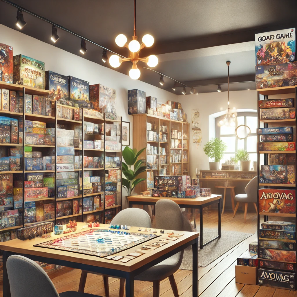 Avovag Board Game Store Interior